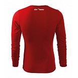 Pánské tričko s dl.rukávem  (VÝŠIVKA NA ZÁDA POD LÍMEC, 10cm BÍLÝ s barev. dom., 3 cm POD krk)