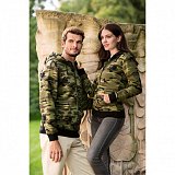 další vyobrazení Dámská maskovaná mikina Malfini CAMO ZIPPER C20, zeleno-hnědá