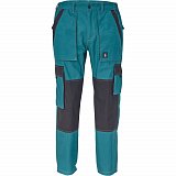 další vyobrazení Dámské letní montérkové kalhoty MAX SUMMER LADY, petrolejová/černá