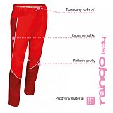 další vyobrazení Dámské montérkové pasové kalhoty CHAMEO RANGO LADY, červená/vínová