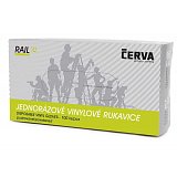 další vyobrazení Jednorázové rukavice RAIL vinylové, pudrované, 100ks