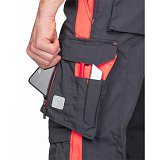 další vyobrazení Montérkové kalhoty do pasu Ardon NEON, šedo-červené