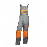 další vyobrazení Montérkové pracovní kalhoty s laclem Ardon 2STRONG, šedo/oranžové