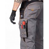 další vyobrazení Montérkové pracovní laclové kalhoty Ardon VISION, šedé (prodloužené)