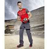 další vyobrazení Montérkové pracovní pasové kalhoty COOL TREND, šedo/černé