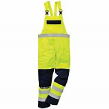 další vyobrazení Multinormní laclové kalhoty Hi-Vis Portwest FR63, žlutá/navy