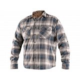 další vyobrazení Pánská flanelová košile s dlouhým rukávem TIM, petrol-béžová