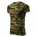 další vyobrazení Pánské maskované triko Malfini CAMOUFLAGE 144, zeleno-hnědé