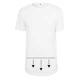 další vyobrazení Pánské prodloužené triko Shaped Long Tee, bílé