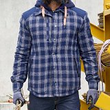 další vyobrazení Pracovní flanelová košile Nine Worths GRAF 1257, námořní modrá