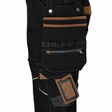 další vyobrazení Pracovní kalhoty Nine Worths VINCENTE 1389, černo-hnědá