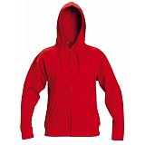 další vyobrazení Pracovní mikina na zip s kapucí NAGAR, červená