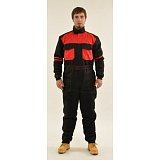 další vyobrazení Prodloužená zateplená kombinéza 2470, černo/červená