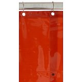 další vyobrazení Propojitelná svářečská zástěna LAVAshield 1,3 x 1,8m, červená