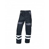 další vyobrazení Reflexní montérkové pracovní pasové kalhoty COOL TREND, černo/šedé