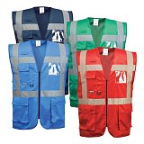 další vyobrazení Rozlišovací vesta s reflexními pruhy a kapsami Portwest F476, různé barvy