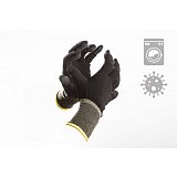 další vyobrazení Samodezinfekční rukavice Agnes HighSafe se stříbrem, černé