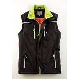 další vyobrazení Softshellová vesta s kontrastními doplňky Terrax 30317, černo- limetková