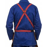 další vyobrazení Svářečská zástěra WELDAS Lava Brown, 122x60cm