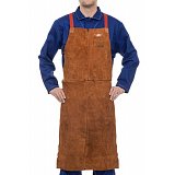 další vyobrazení Svářečská zástěra WELDAS Lava Brown, 91x60cm