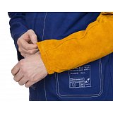 další vyobrazení Svářečský kožený rukávník WELDAS Golden Brown, 52cm