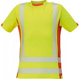další vyobrazení Výstražné dvoubarevné triko CRV LATTON T-SHIRT, HV žluto-oranžové