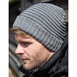 další vyobrazení Zimní čepice Braided Hat, grey/black