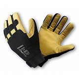 další vyobrazení Zimní kombinované rukavice s vyztuženou dlaní, kožené