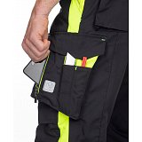 další vyobrazení Zimní montérkové pasové kalhoty Ardon NEON WINTER, černo-žluté